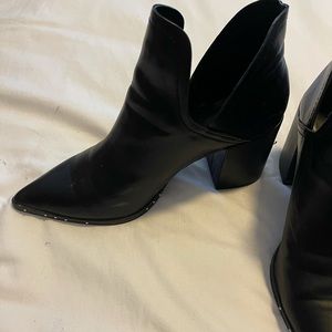 Cupid Black Studded Booties